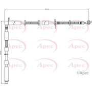 Apec Brake Hydraulic Hose Line Front Right HOS4174