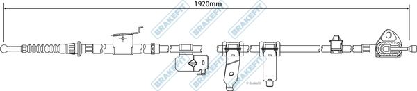Apec Handbrake Cable Right Rear fits Toyota Auris 2006-2018 1.3 1.33 1.4 1.6 2.0