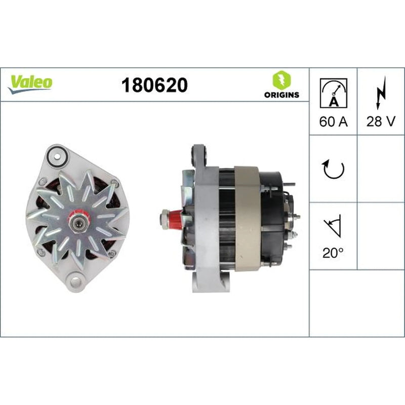Valeo Car Alternator 12V 180620