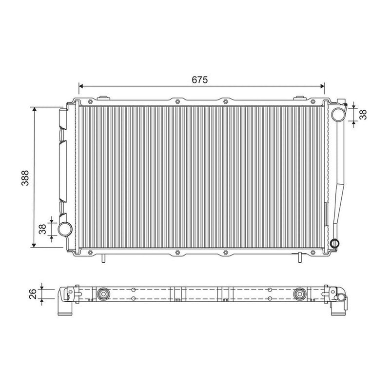 Valeo Engine Radiator 701279