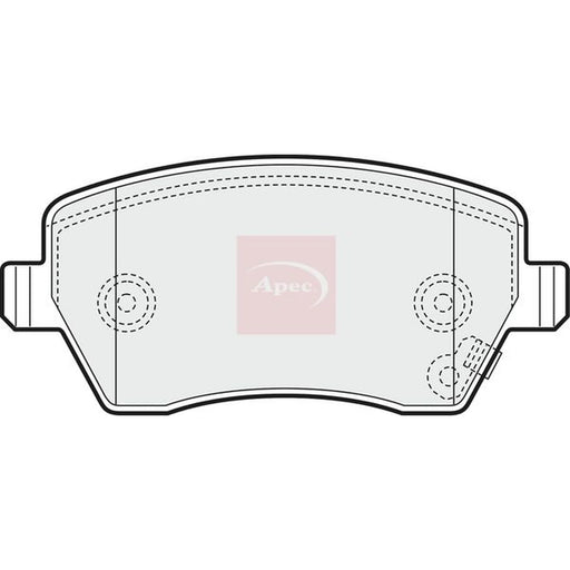 Apec Front Brake Pad Set PAD1466