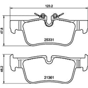 DON Rear Brake Pad Set PCP1986