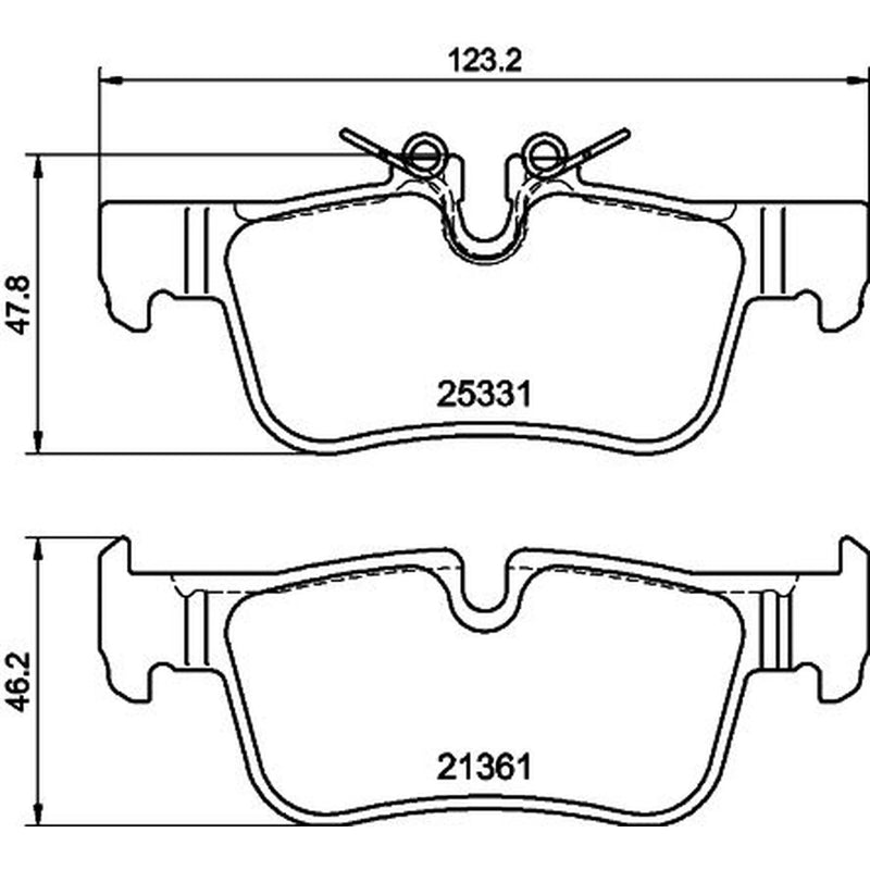 DON Rear Brake Pad Set PCP1986