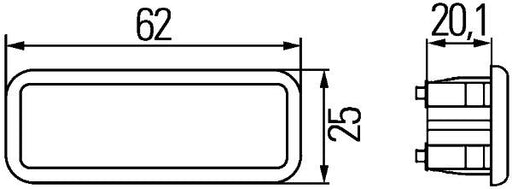 Hella 2XT 009 098-107 Door Open Warning Light