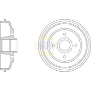 NAPA Brake Drum Assembly Rear NDR1067