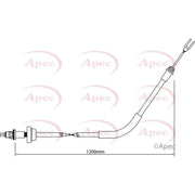 Apec Handbrake Cable Front CAB1193