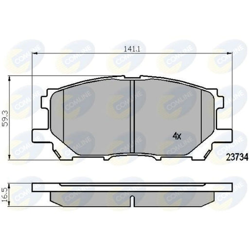 Comline 4 x Front Brake Pad Set CBP01750