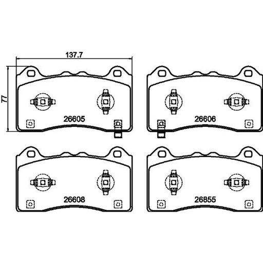 Mintex Front Brake Pad Set MDB4357