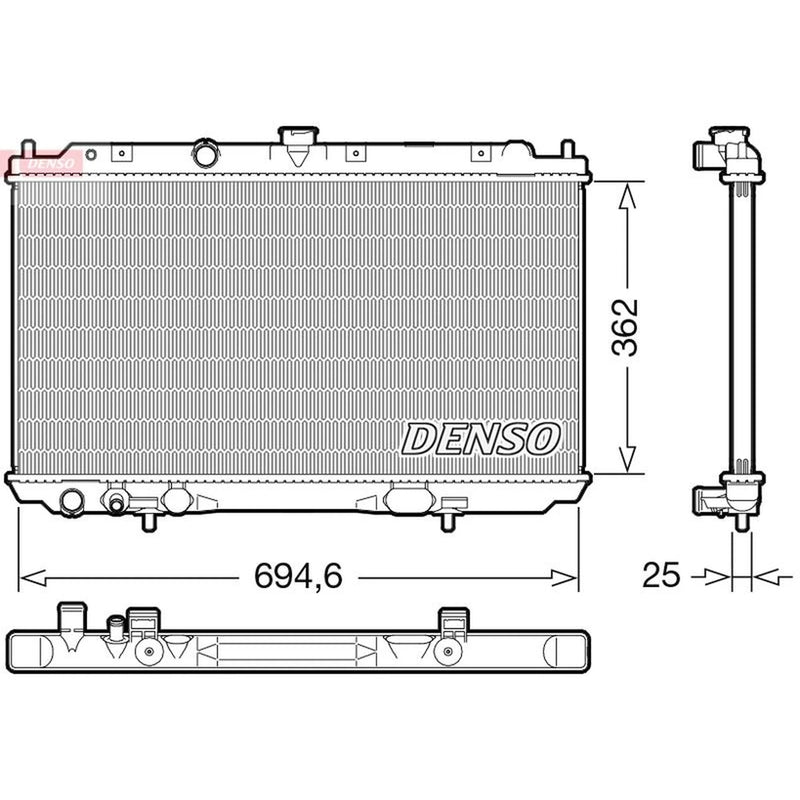 Denso Engine Radiator DRM46073