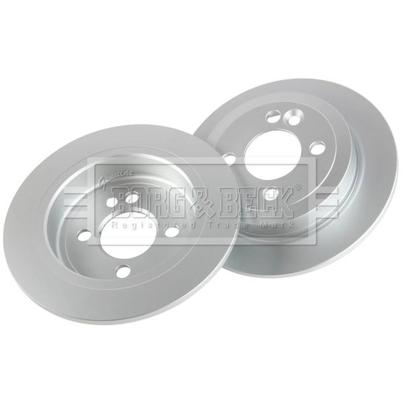 Borg & Beck 2 x Solid Rear Brake Discs BBD4627
