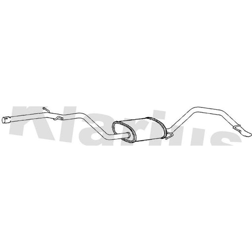 Klarius Box With Tail Pipe Rear VW913T