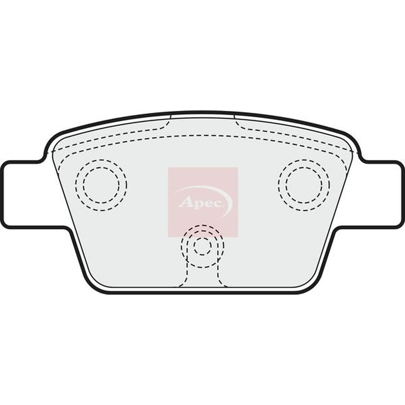 Apec Rear Brake Pad Set PAD1551