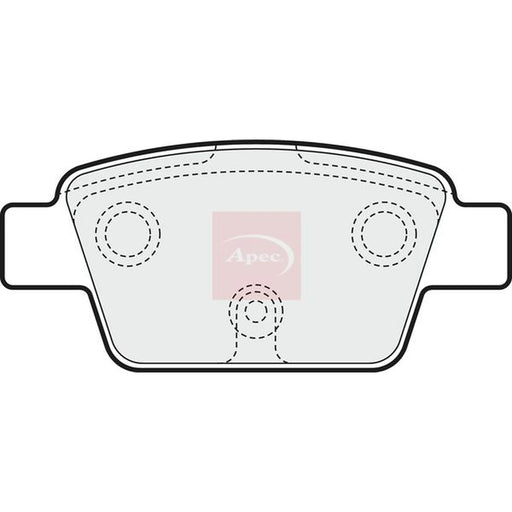 Apec Rear Brake Pad Set PAD1551