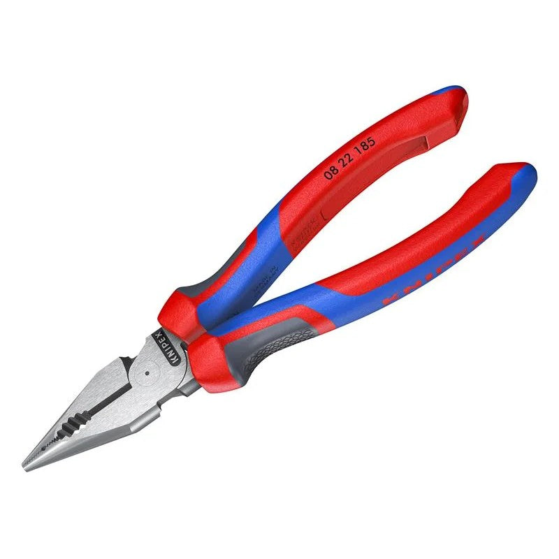 KNIPEX 08 22 185 Needle-Nose Combination Pliers 185mm - 08 22 185