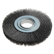 Lessmann Wheel Brush D200mm x W24-27 x 50 Bore Steel Wire 0.35 + Adaptors Set 3