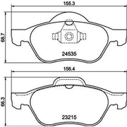 Mintex Front Brake Pad Set MDB2883