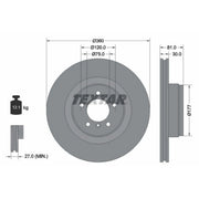 Textar 2 x Front Brake Discs 92178403