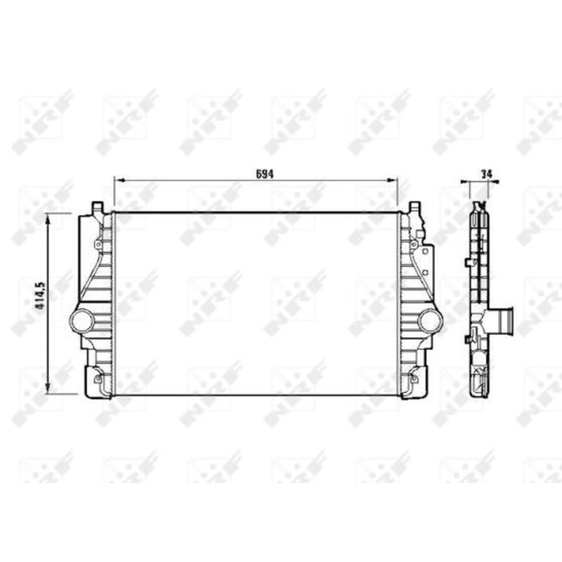 NRF Intercooler (Charge Air Cooler) 30873