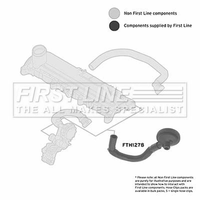 First Line Intercooler Turbo Charge Air Hose FTH1278