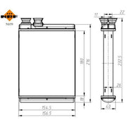 NRF Heater Matrix Core Heat Exchanger 54359