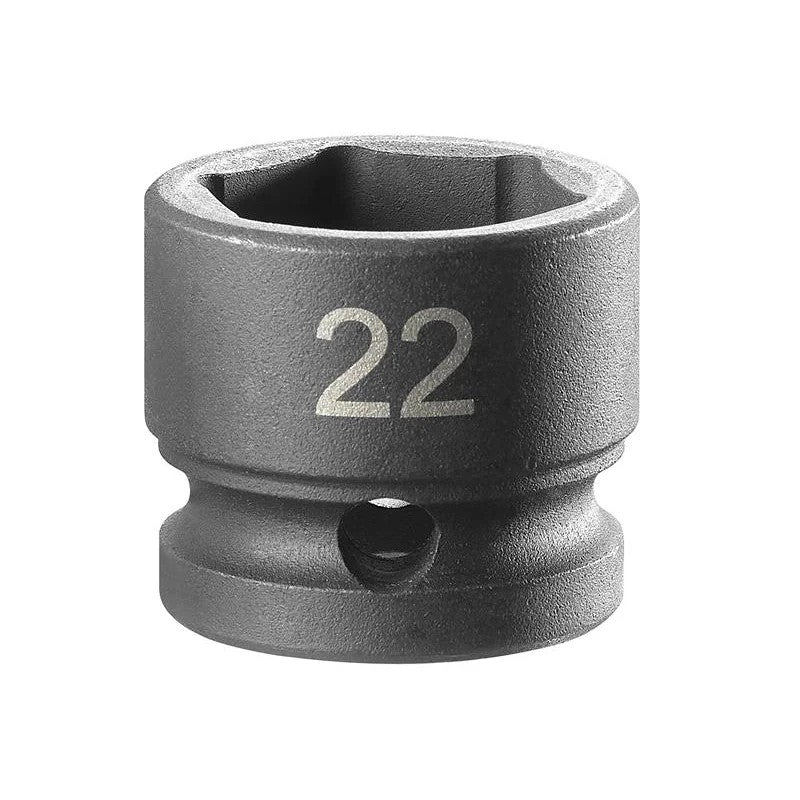 Facom 6-Point Stubby Impact Socket 1/2in Drive 10-27mm