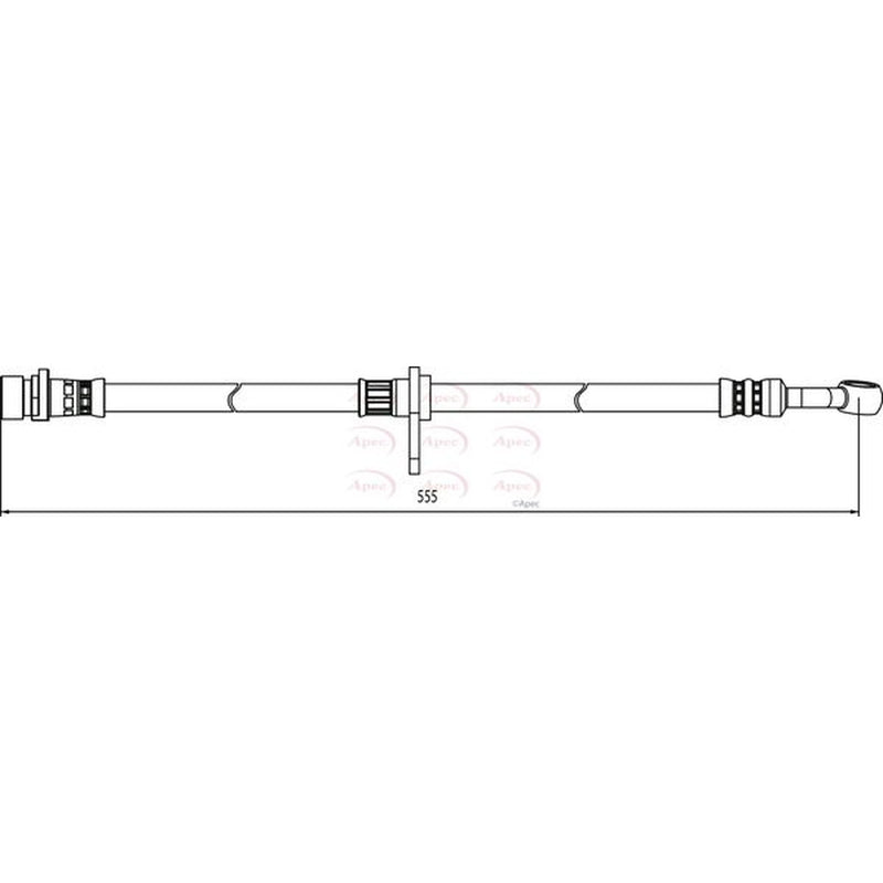 Apec Brake Hydraulic Hose Line Front Left HOS3990