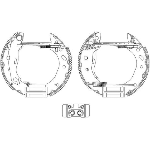 Mintex Brake Shoe Set Axle Kit MSP157