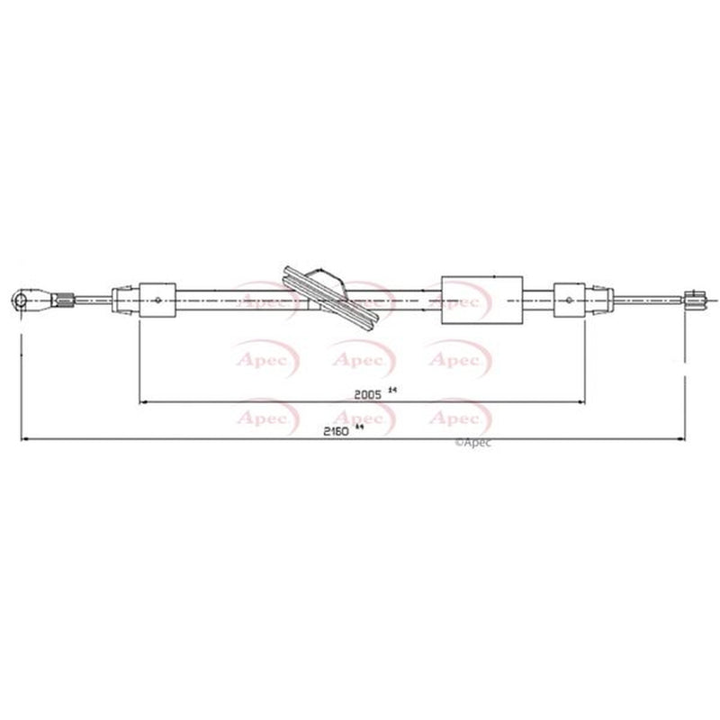 Apec Handbrake Cable Centre CAB1375