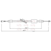 Apec Handbrake Cable Centre CAB1375