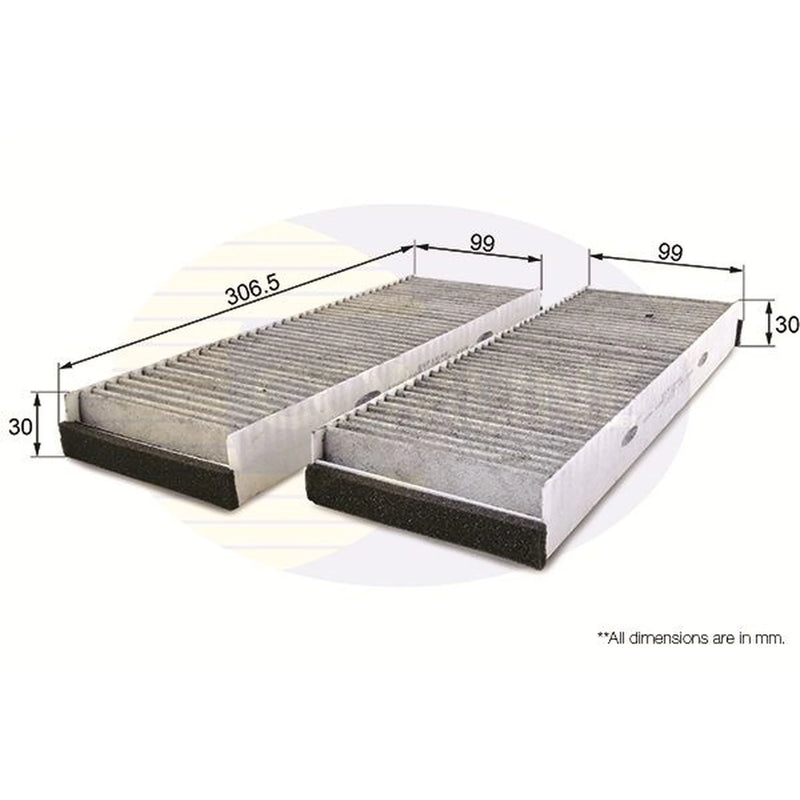 Comline Cabin Air Filter (Pollen Filter) EKF164A