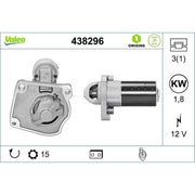 Valeo Starter Motor 12V 1.8kW 15 Teeth 438296