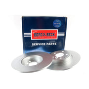 Borg & Beck 2 x Solid Rear Brake Discs BBD5434