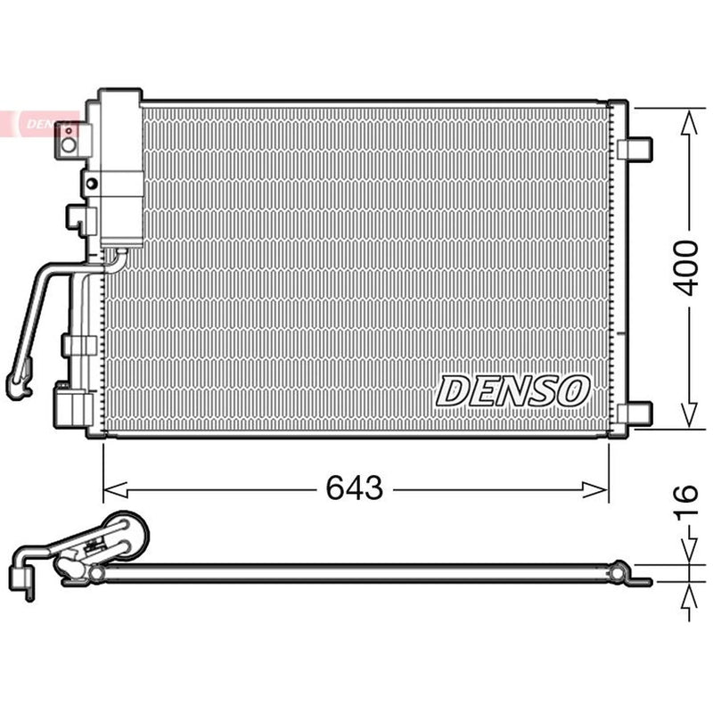 Denso Air Conditioning Condenser DCN46008