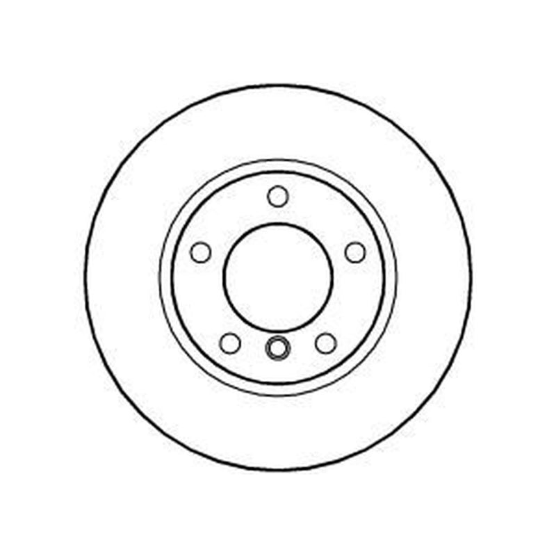 Abtex 2 x Solid Front Brake Discs BD393S