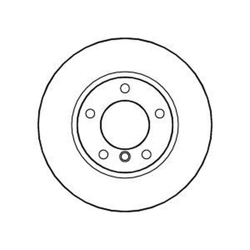 Abtex 2 x Solid Front Brake Discs BD393S