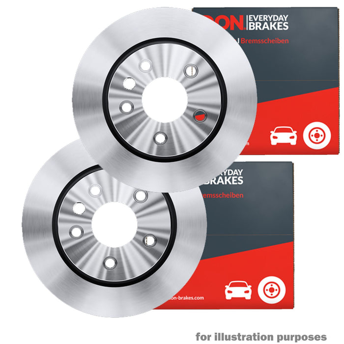 DON Front Brake Discs Pair 305mm Outer Diameter Fits Volvo S60 S80 V70 XC70 Brand - Town Parts
