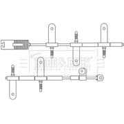 Borg & Beck Brake Pad Wear Sensor Front BWL3031