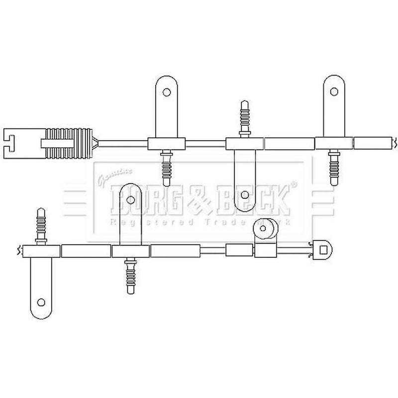 Borg & Beck Brake Pad Wear Sensor Front BWL3031