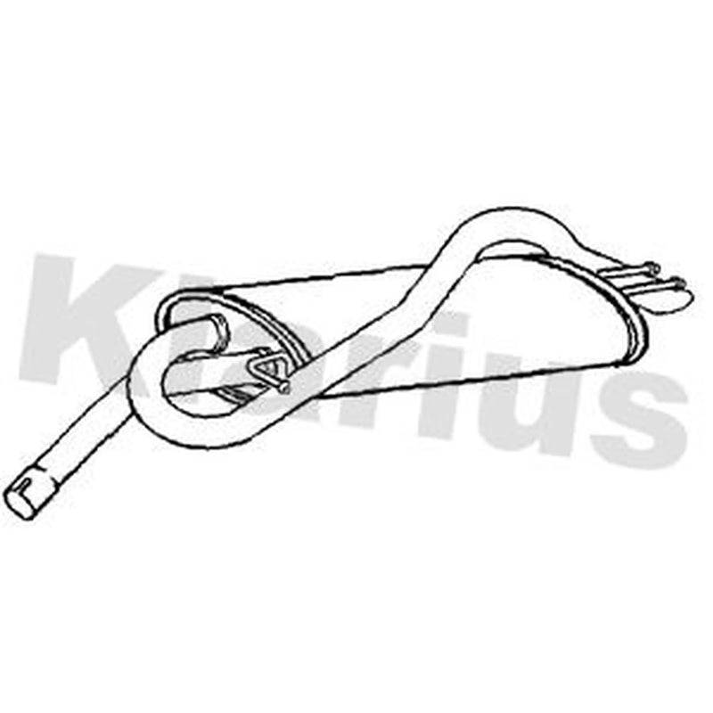 Klarius Box With Tail Pipe Rear FT871G