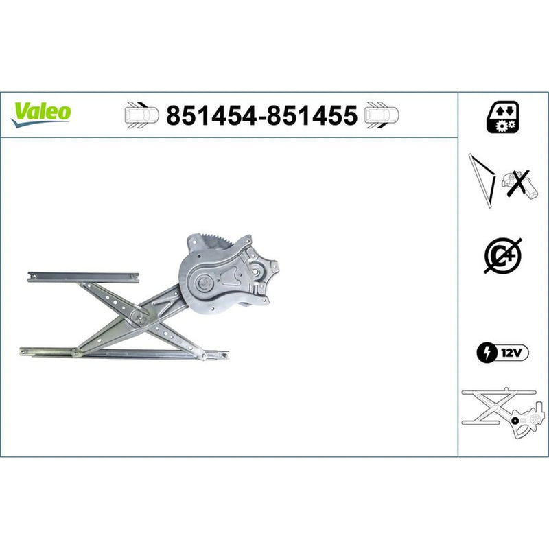 Valeo Electric Window Regulator Lifter Left Front 851454