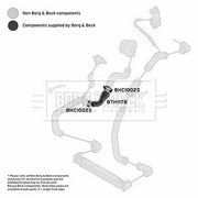 Borg & Beck Intercooler Turbo Charge Air Hose BTH1178