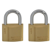 Faithfull Brass Padlock Keyed Alike 2 x 40mm - FAIPLB40KA