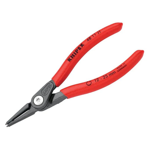 KNIPEX 48 11 J1 Precision Circlip Pliers Internal Straight 12-25mm - 48 11 J1 SB