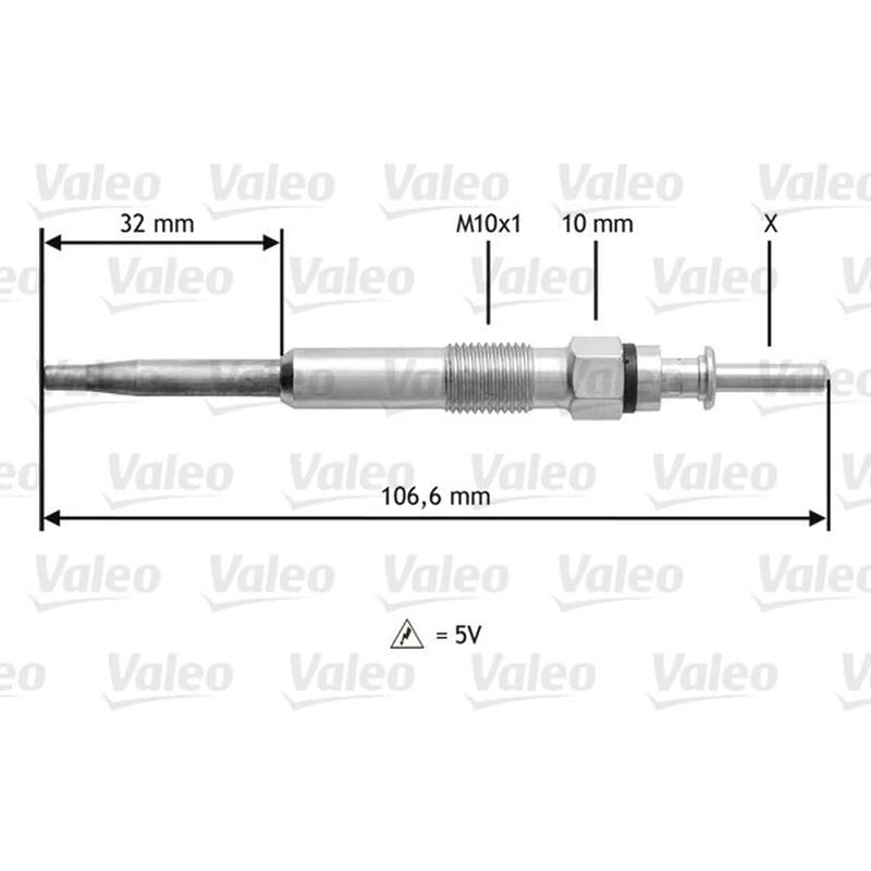 Valeo Diesel Engine Glow Plug 345134
