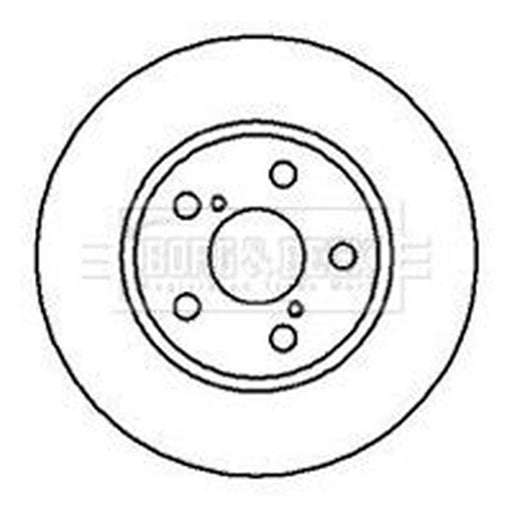 Borg & Beck 2 x Vented Front Brake Discs BBD4103