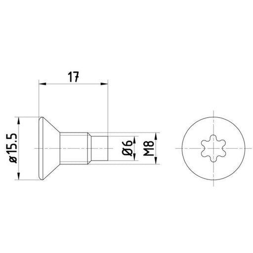 Textar 2 x Front Brake Disc Bolt TPM0004