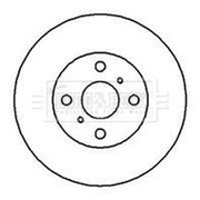 Borg & Beck Front Brake Discs BBD5104