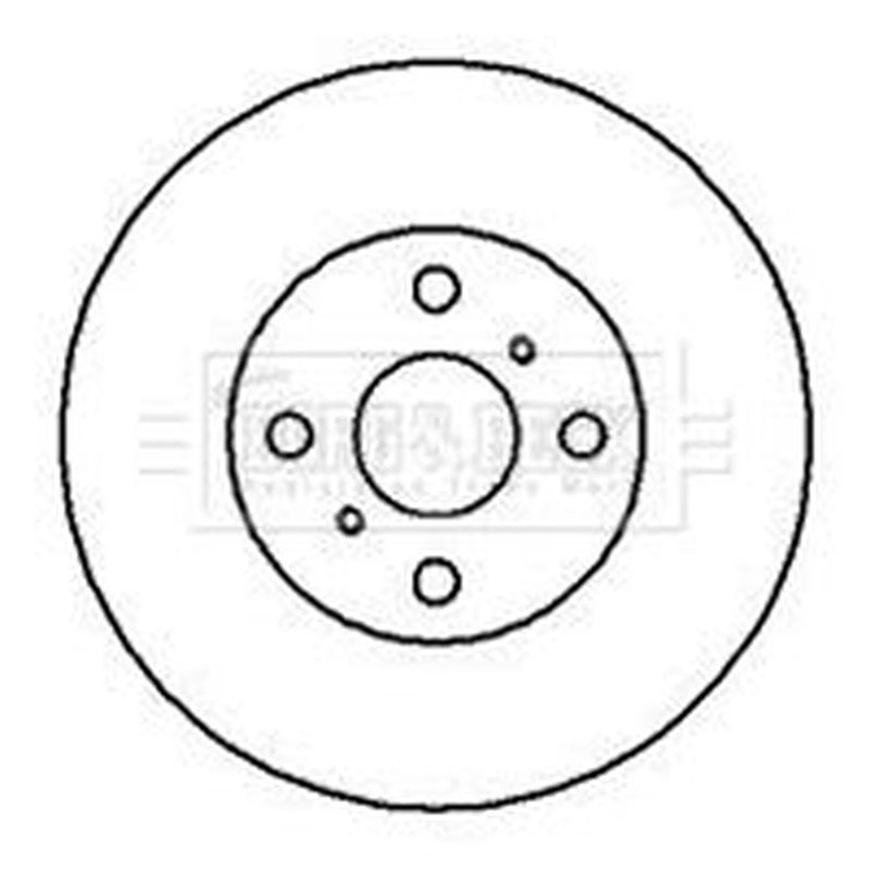 Borg & Beck Front Brake Discs BBD5104