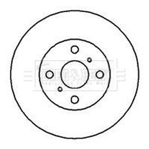 Borg & Beck Front Brake Discs BBD5104