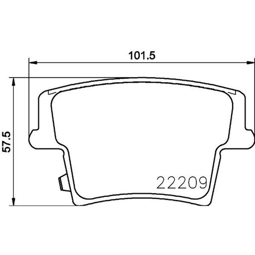 Mintex Rear Brake Pad Set MDB3780